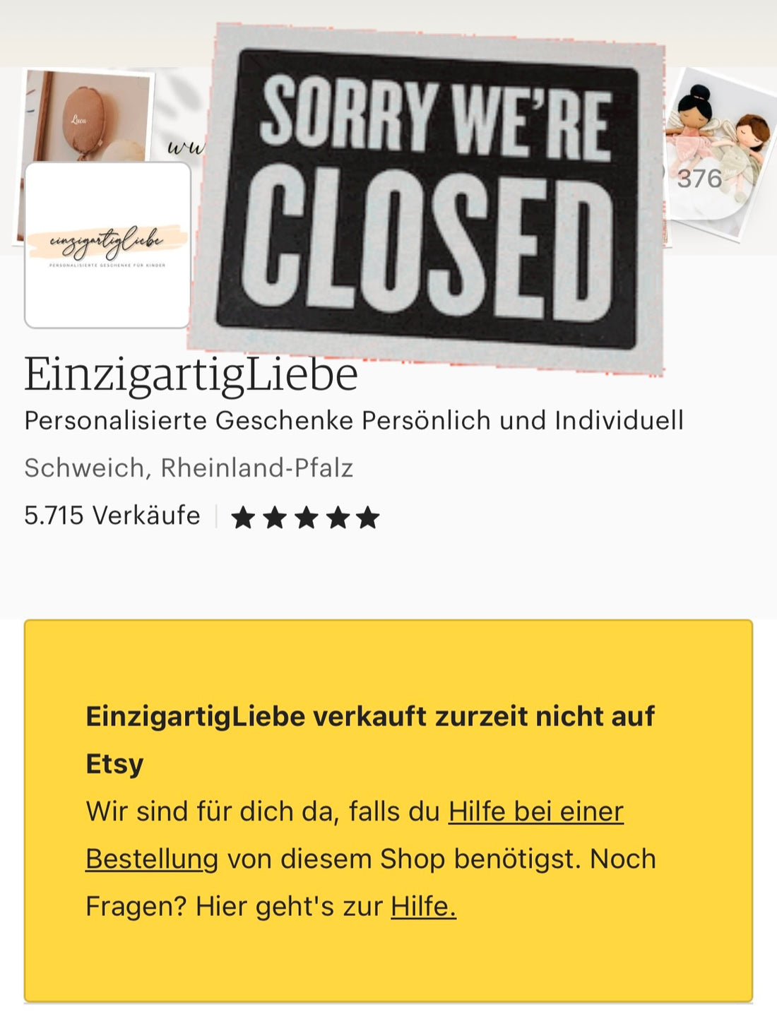 Warum unser Etsy-Shop mit 5715 Verkäufen zu bleibt – und warum du uns auf unserer Website finden kannst!