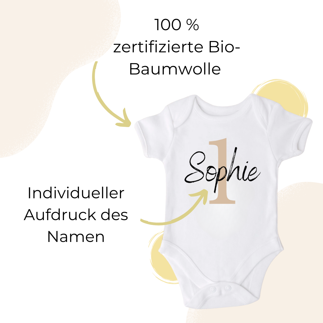 Personalisierter Body Kindergeburtstag / erster Geburtstag Shirt