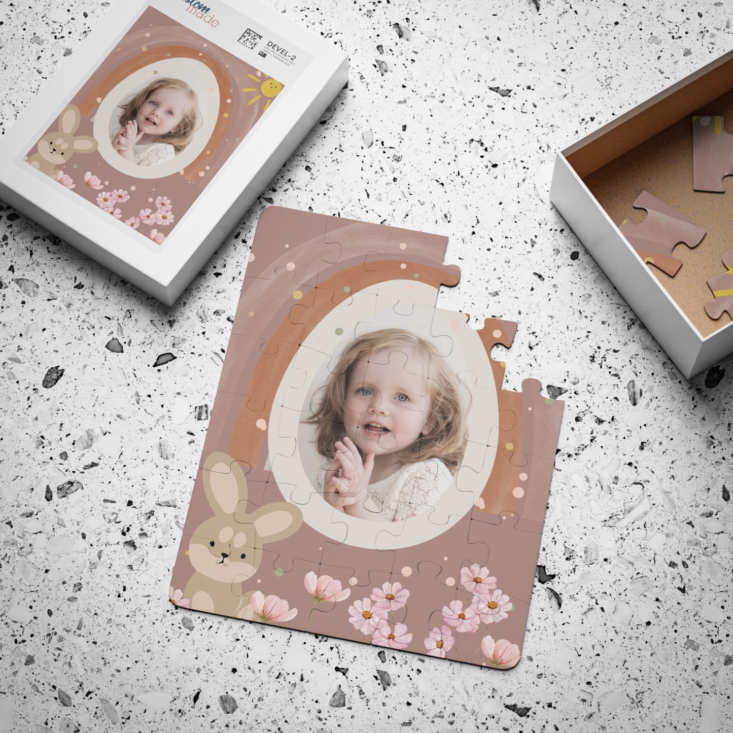 Personalisiertes Kinder Puzzle mit Name & Geburtsdaten / 30 Teile