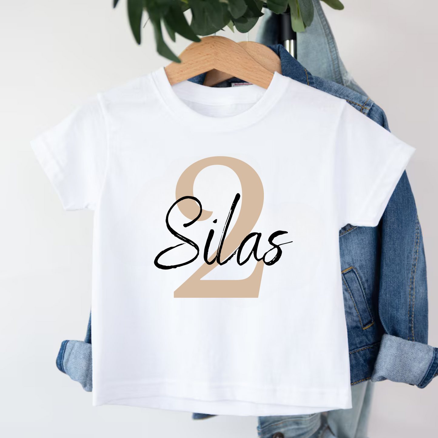 Personalisierte 2. Geburtstag Baby T-Shirt mit Name