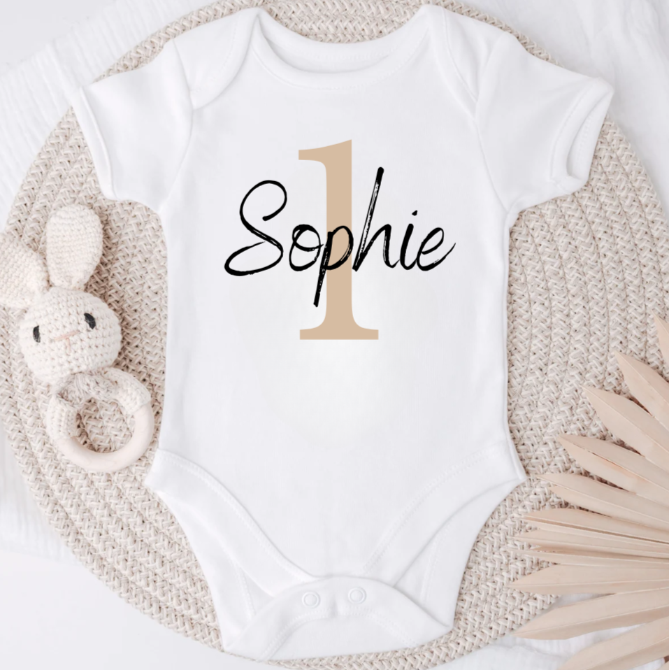 Personalisierter Body Kindergeburtstag / erster Geburtstag Shirt