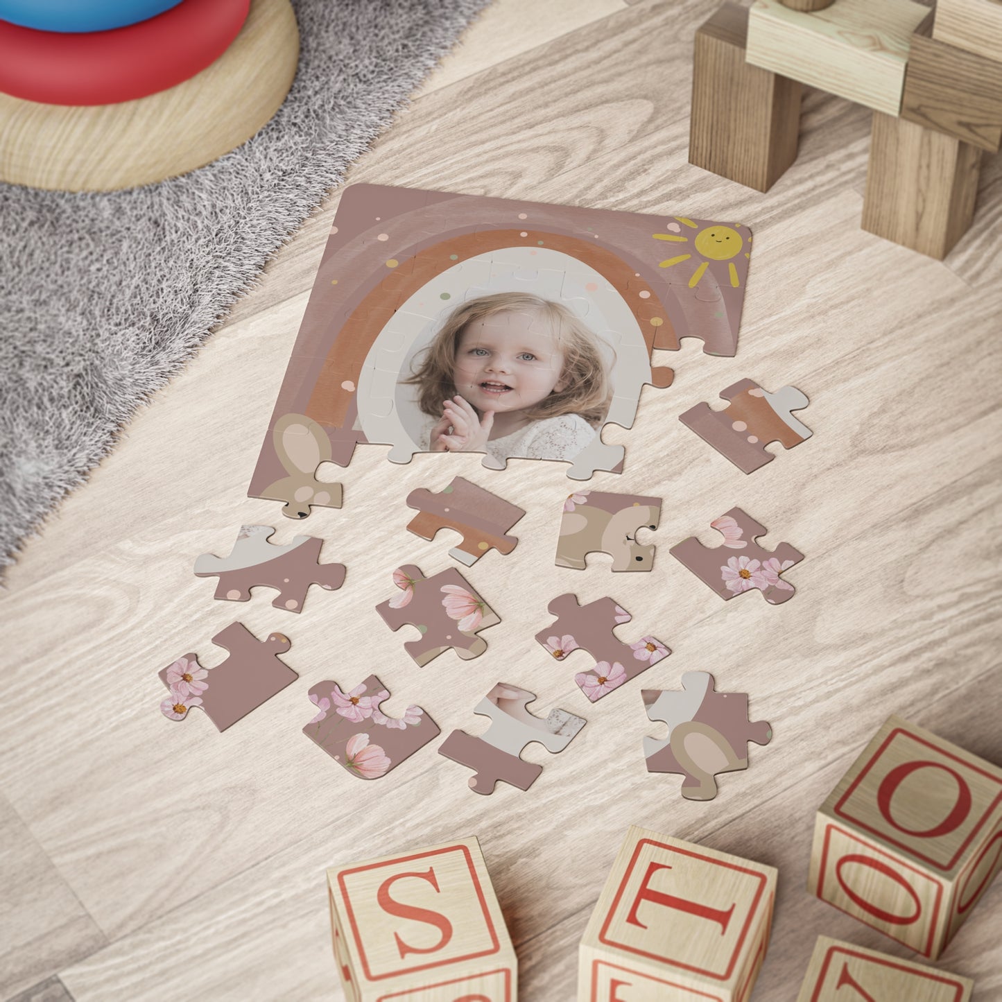 Personalisiertes Kinder Puzzle mit Name & Geburtsdaten / 30 Teile