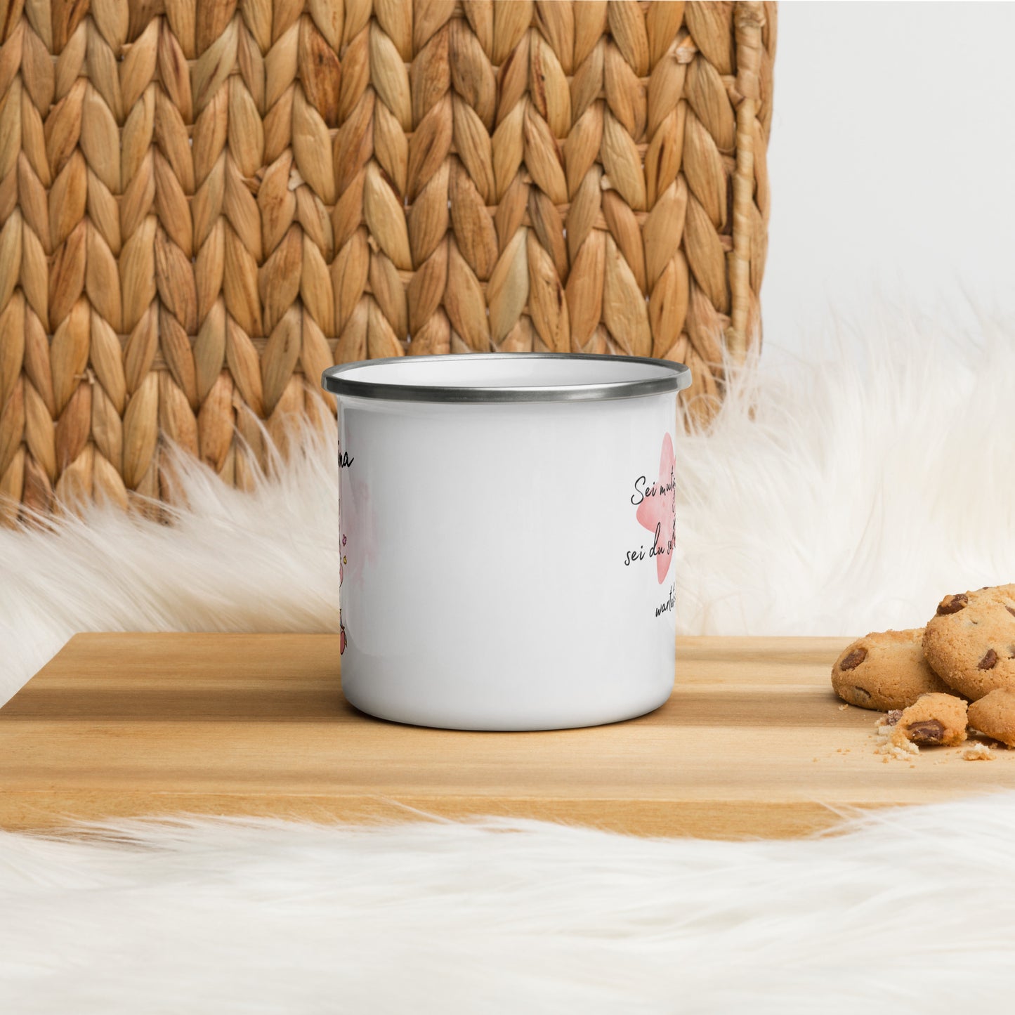 Emailletasse / Kinder Tasse Einhorn / Camping - einzigartigliebe