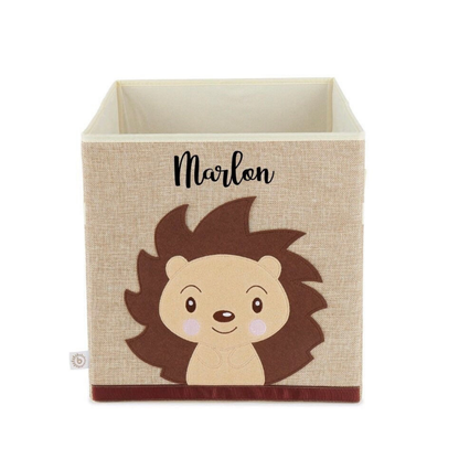 Personalisierte Aufbewahrungsbox Igel / passend Ikea Kallax | Korb für Spielsachen - einzigartigliebe