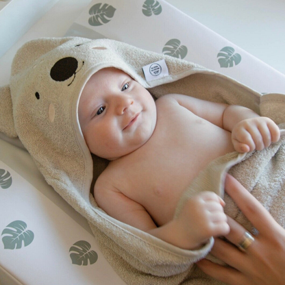 Personalisiertes Badetuch / Strandtuch / Babyhandtuch Dino Flamingo Koala Tiger - einzigartigliebe