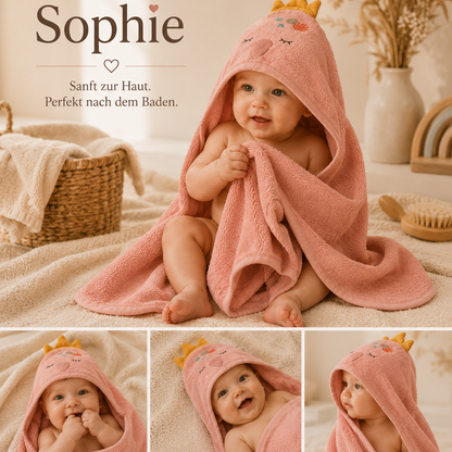 Personalized Bath Towel / Beach Towel / Baby Towel Dino Flamingo Koala Tiger