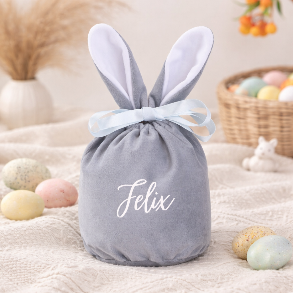 Easter bags with name | made of velvet | various colors