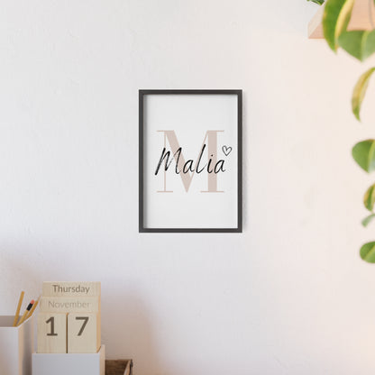 Personalisierte Geburts-Poster – Namens - Traum - einzigartigliebe