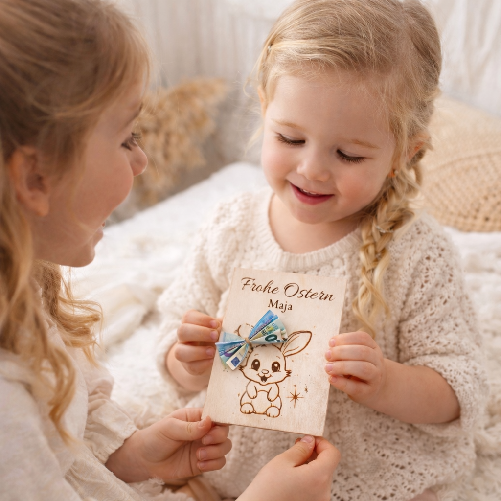 Happy Easter cash gift / wooden gift card