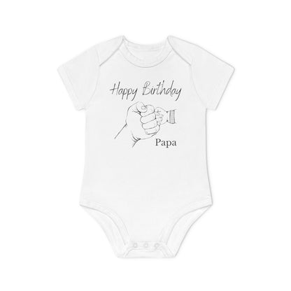 Happy Birthday Papa Baby Body / Schwangerschaft verkünden - einzigartigliebe