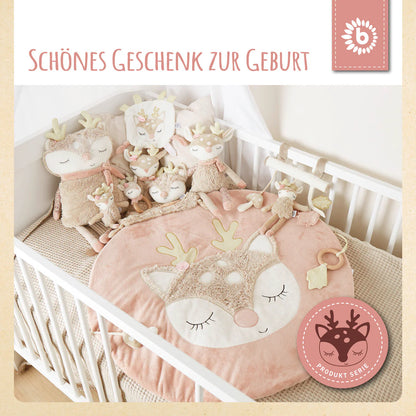 Personalisiertes Kuscheltier Reh mit Name und Geburtsdaten