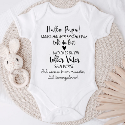 Hallo Papa Schwangerschaft verkünden | Baby Body