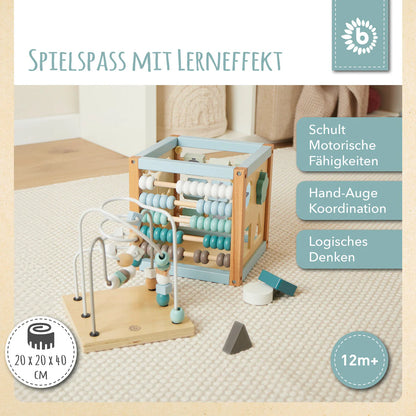 Motorikwürfel / Holzspielzeug / Steckspiel für Kleinkinder