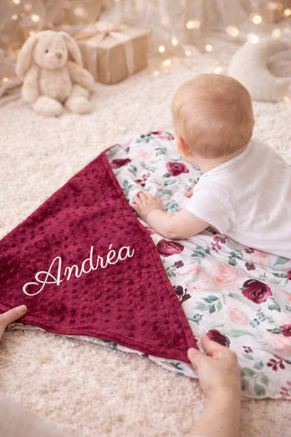 Personalized baby blanket / embroidered name