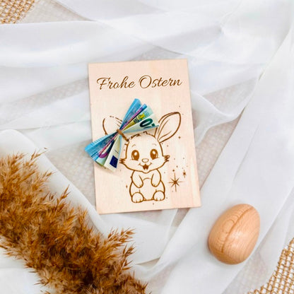 Happy Easter cash gift / wooden gift card