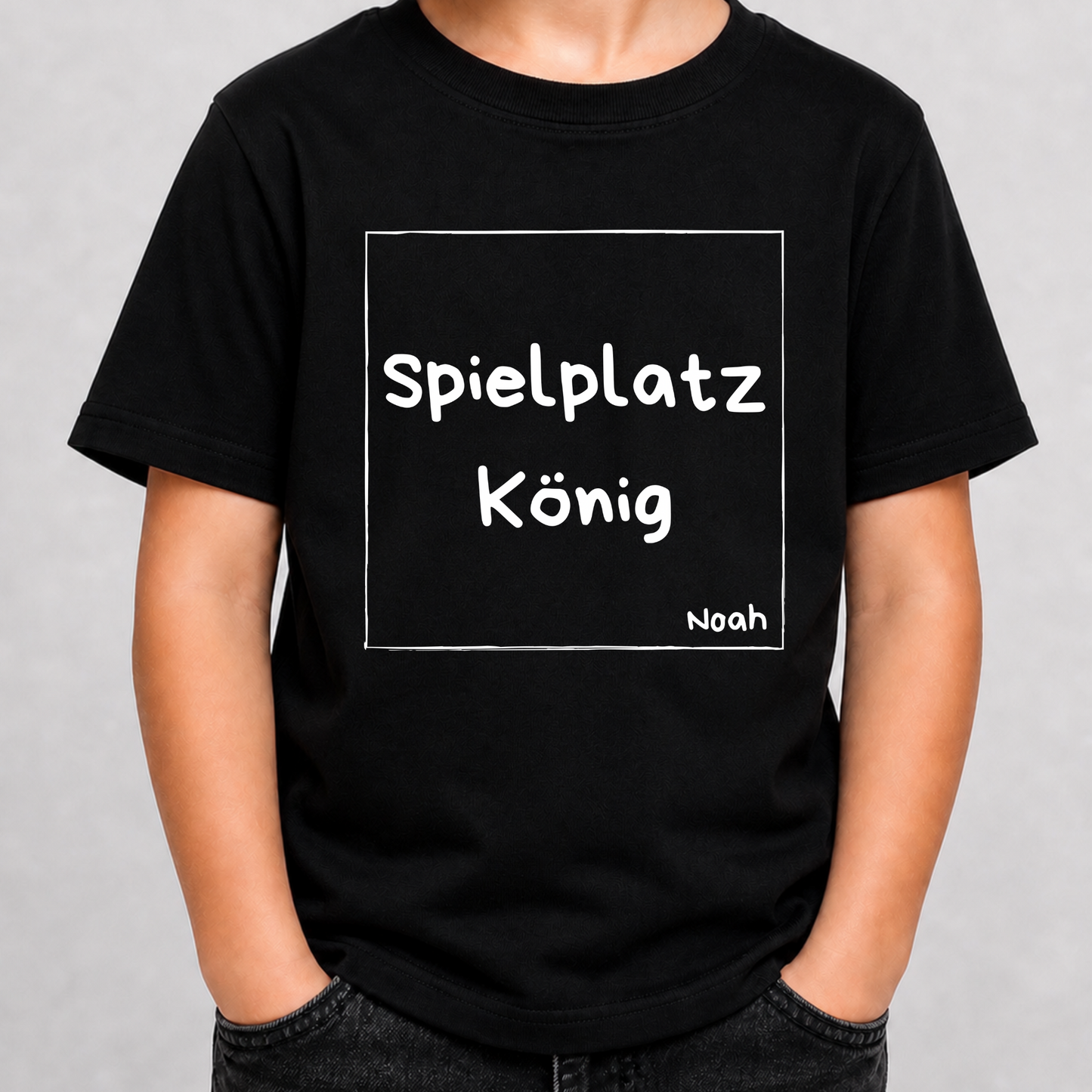 Spielplatzkönig Kinder T-Shirt – Cooles Statement Shirt für Jungen & Mädchen