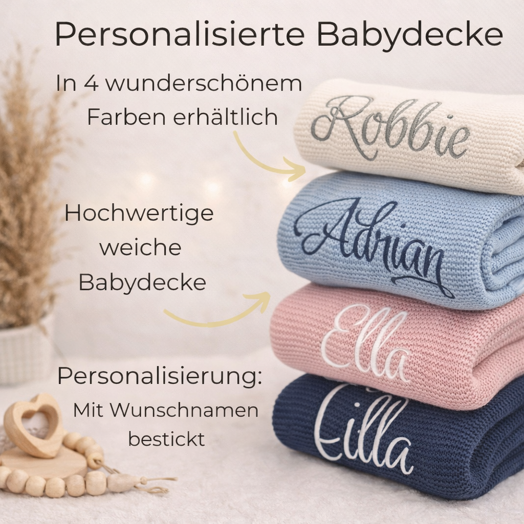Personalized baby blanket / embroidered name