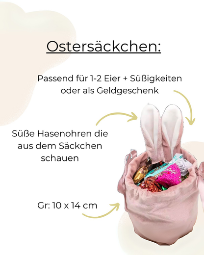 Easter bags with name | made of velvet | various colors