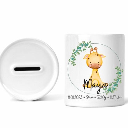 Spardose personalisiert / Geschenk für Kinder - einzigartigliebe