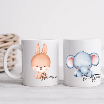 Kinder Tasse aus Keramik / Spülmaschinenfest in verschiedenen Motiven wählbar - einzigartigliebe