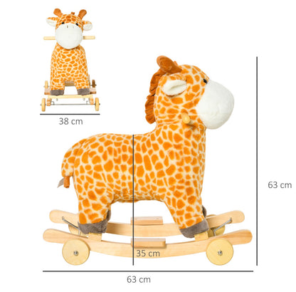 Schaukeltier Giraffe / Geschenk zum dritten Geburtstag / Schaukelgiraffe für Kinder