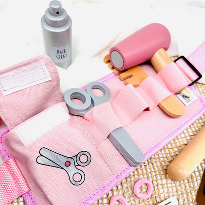 Personalisierte Friseurtasche / Holzspielzeug Mädchen - einzigartigliebe