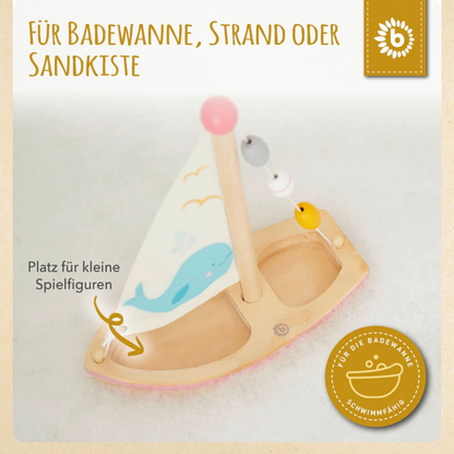 Holzsegelschiff mit Name