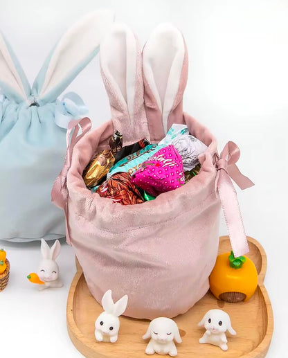 Ostersäckchen mit Name | aus Samt | verschiedene Farben