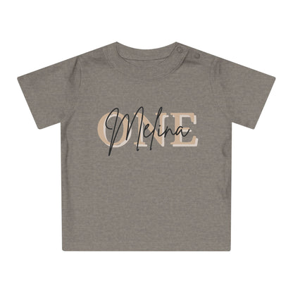 Personalisierte 1. Geburtstag Baby T-Shirt mit Name
