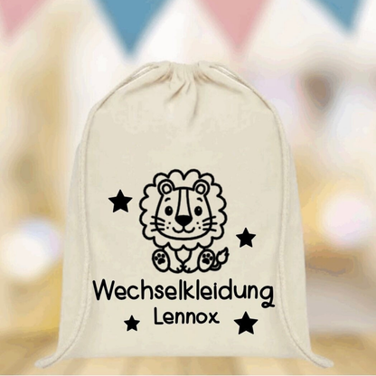 Wechselbeutel Kita / personalisierter Stoffbeutel für Wechselwäsche Kindergarten