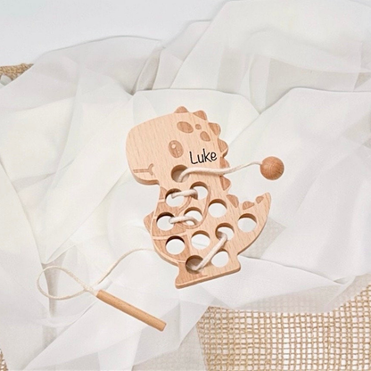 Fädelspiel Kinder / Montessori Spielzeug - einzigartigliebe