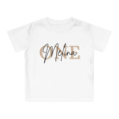 Personalisierte 1. Geburtstag Baby T-Shirt mit Name