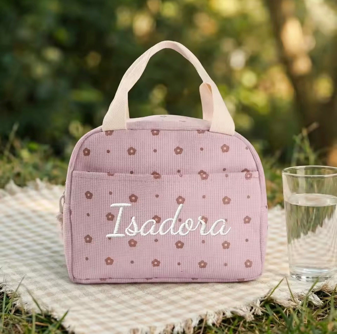 Personalisierte Kühltasche mit Namen – Bestickte Lunchbag für Kindergarten, Schule & Ausflüge
