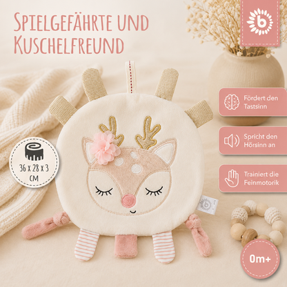 Knistertuch Reh Ella personalisiert