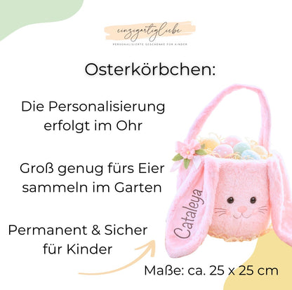 Osterkörbchen mit Name | personalisierter Osterkorb für Kinder