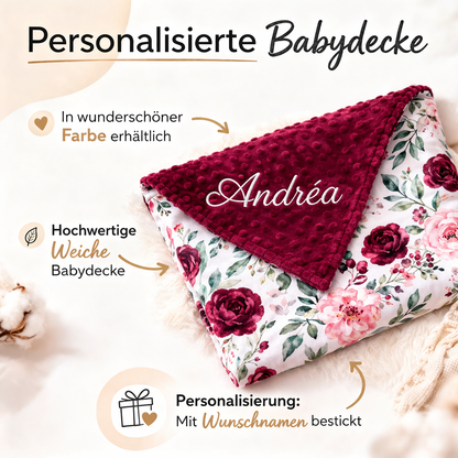 Personalized baby blanket / embroidered name