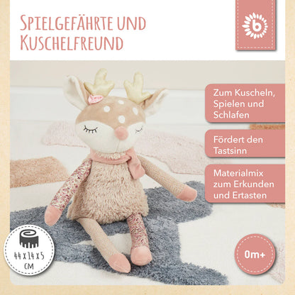 Personalisiertes Kuscheltier Reh mit Name und Geburtsdaten