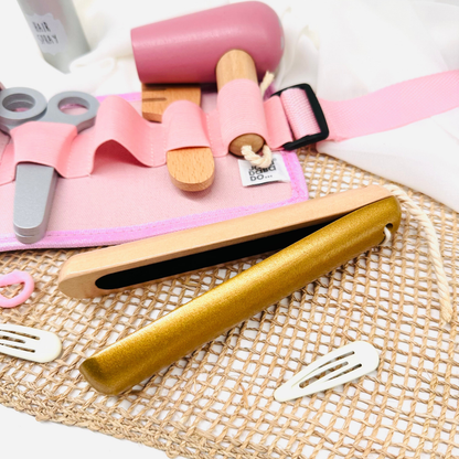 Personalisierte Friseurtasche / Holzspielzeug Mädchen - einzigartigliebe