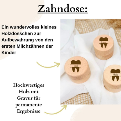 Personalisierte Milchzahndose für Kinder / Aufbewahrung für Kinderzähne / Zahndösschen - einzigartigliebe