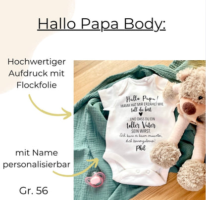 Hallo Papa Schwangerschaft verkünden | Baby Body