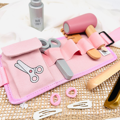Personalisierte Friseurtasche / Holzspielzeug Mädchen - einzigartigliebe