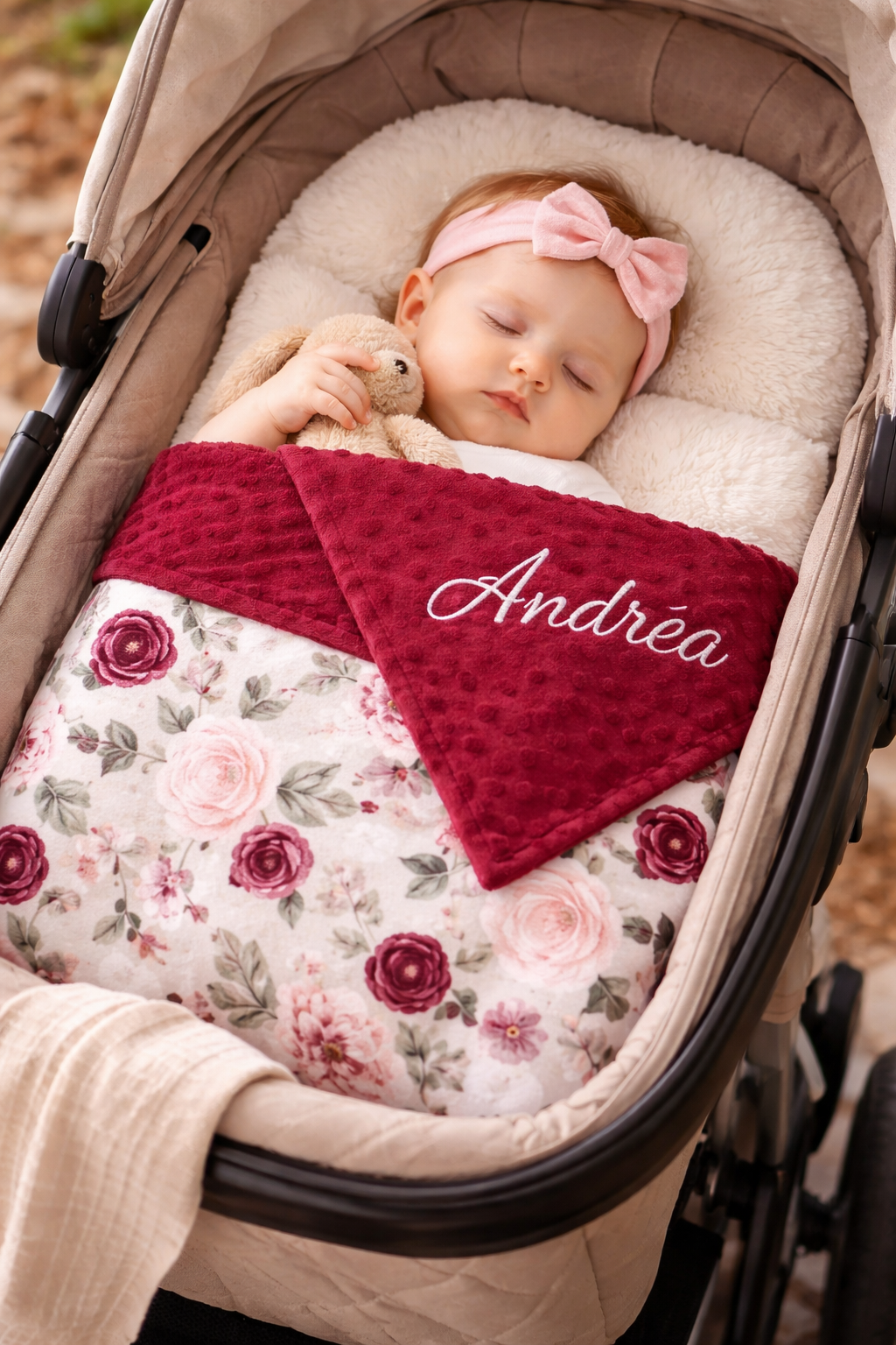 Personalized baby blanket / embroidered name