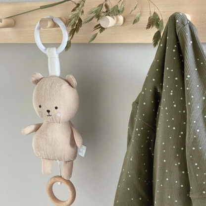 Personalisierte Spieluhr mit Name / Teddy Hase / Babygeschenk mit Musik - einzigartigliebe