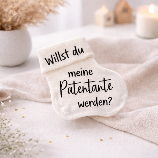 Willst du meine Patentante werden? Geschenk zur Frage einer Patentante oder Patenonkel