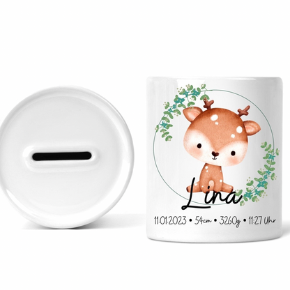 Spardose personalisiert / Geschenk für Kinder - einzigartigliebe