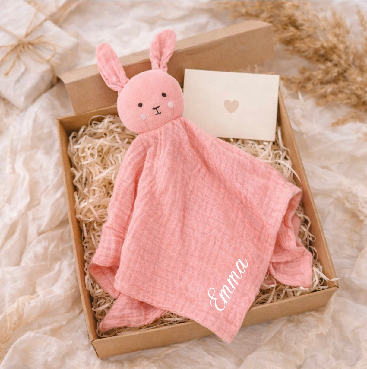Personalized comforter with name | Pink