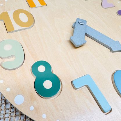Personalisierte Holzuhr / Steckpuzzle - einzigartigliebe