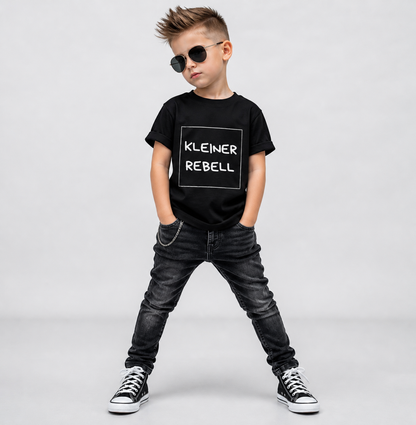 Cooles Kinder T-Shirt „Kleiner Rebell“ – bequemes Baumwollshirt für aktive Kinder