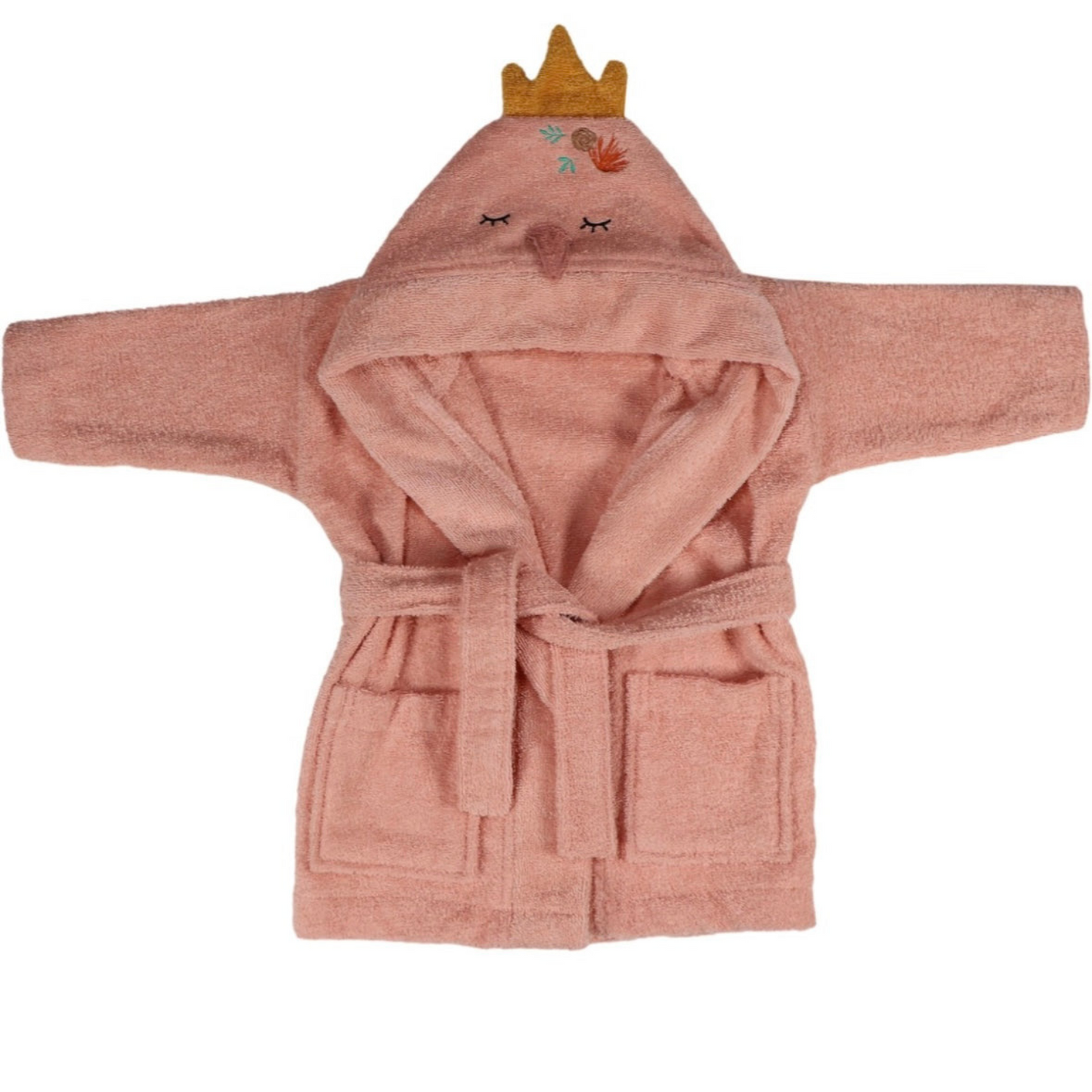 Personalisierter Bademantel / 1-2 Jahre / Babyhandtuch Dino Flamingo Koala Löwe