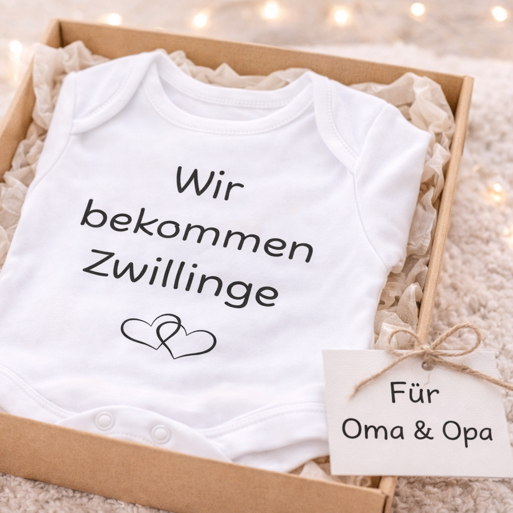 Schwangerschaft verkünden Wir bekommen Zwillinge | Baby Body Zwillinge